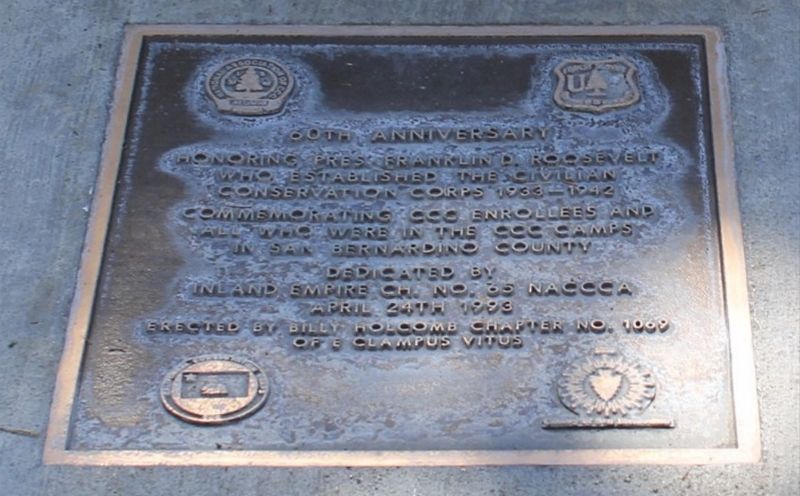 60th Anniversary of the CCC Marker image. Click for full size.