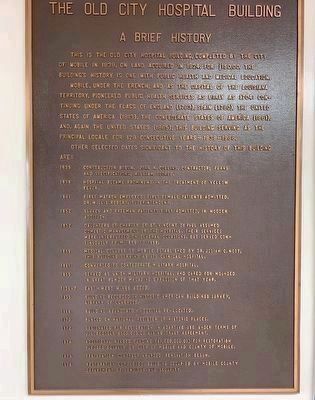 A Brief History plaque. image. Click for full size.