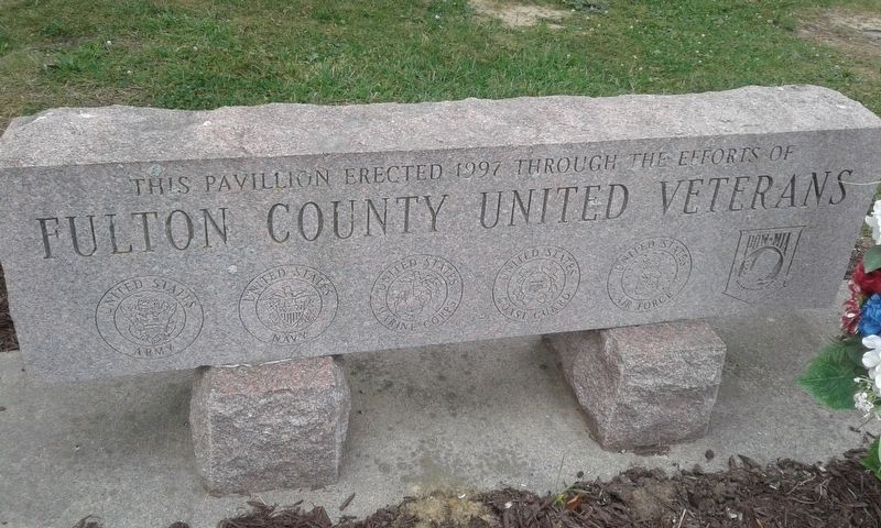 Fulton County Veterans Pavilion Marker image. Click for full size.