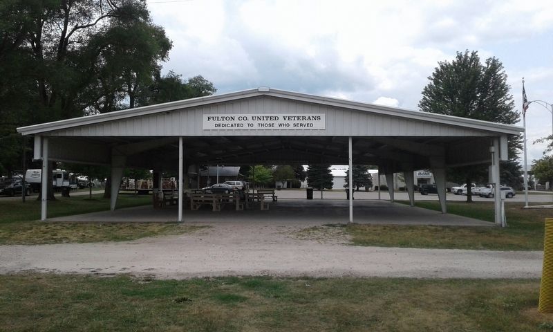 Fulton County Veterans Pavilion Marker image. Click for full size.