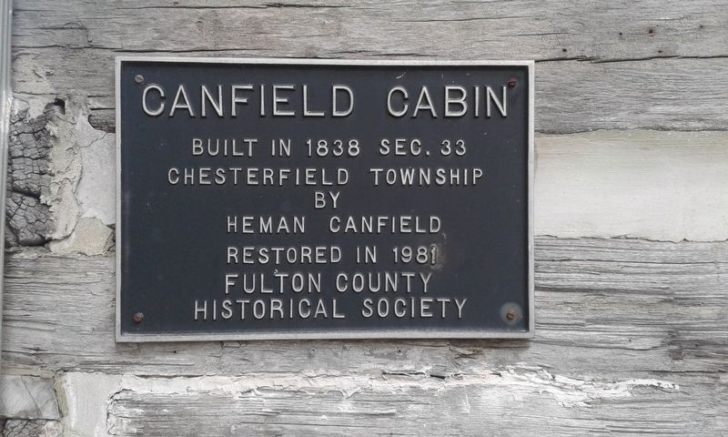 Canfield Cabin Marker image. Click for full size.