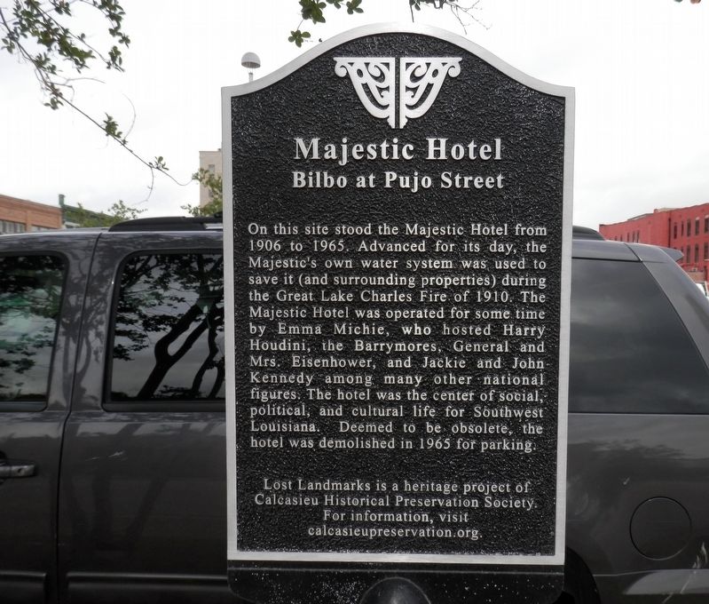 Majestic Hotel Marker image. Click for full size.