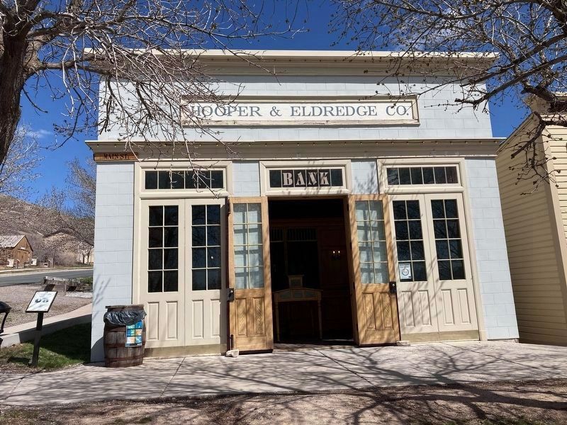 Hooper & Eldredge Bank and Marker. Click for full size. Hooper & Eldredge Bank and Marker image. Click for full size.