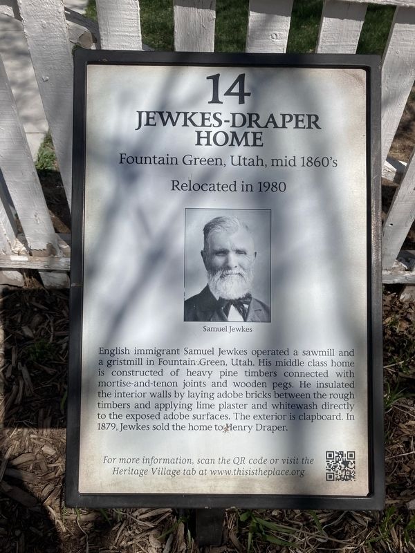 Jewkes-Draper Home Marker image. Click for full size.