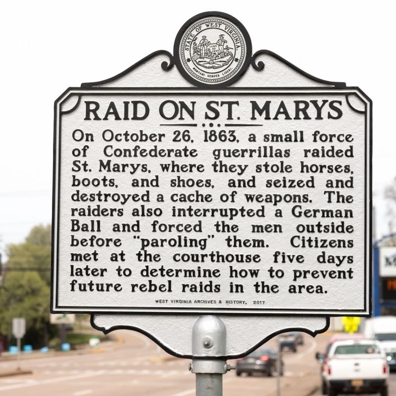 Raid on St. Marys Marker. Click for full size. Raid on St. Marys Marker image. Click for full size.