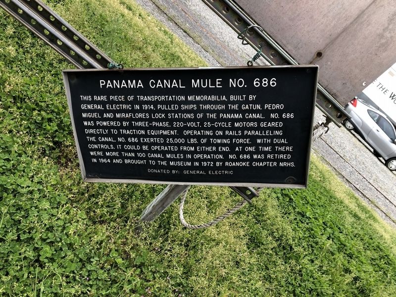 Panama Canal Mule No. 686 Marker. Click for full size. Panama Canal Mule No. 686 Marker image. Click for full size.