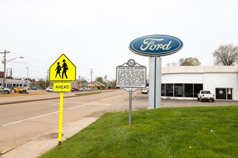 Raid on St. Marys Marker. Click for full size. Raid on St. Marys Marker image. Click for full size.