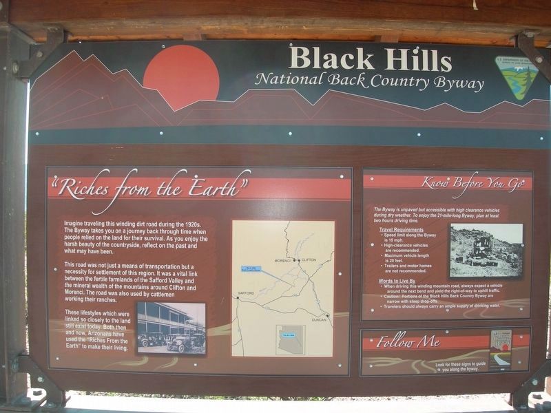 Black Hills National Back Country Byway Marker image. Click for full size.