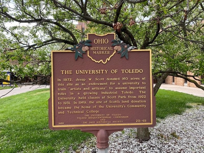 The University of Toledo Marker image. Click for full size.
