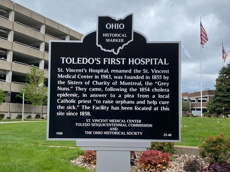 Toledo's First Hospital Marker image. Click for full size.