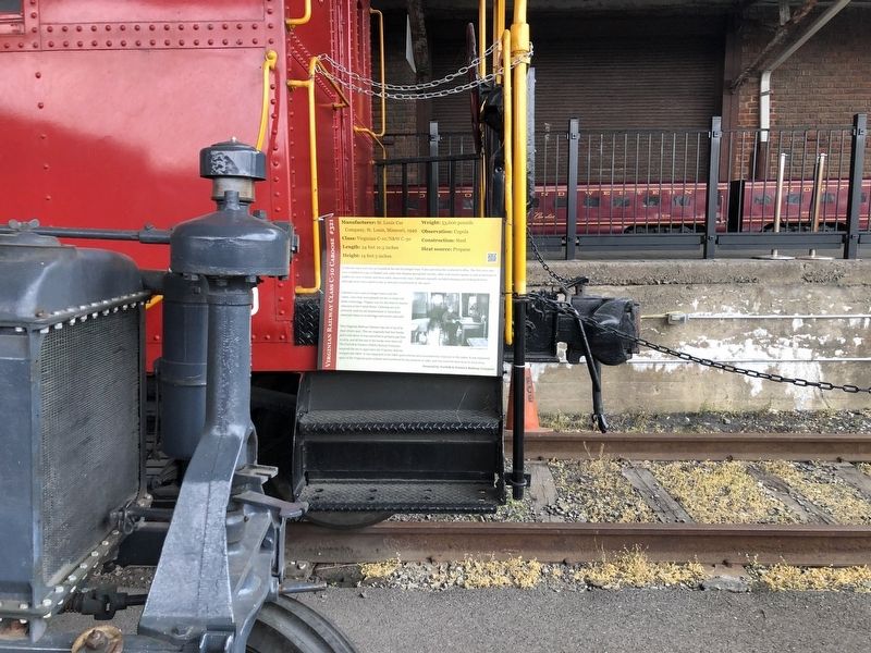 Virginian Railway Class C-10 Caboose #321 Marker. Click for full size. Virginian Railway Class C-10 Caboose #321 Marker image. Click for full size.