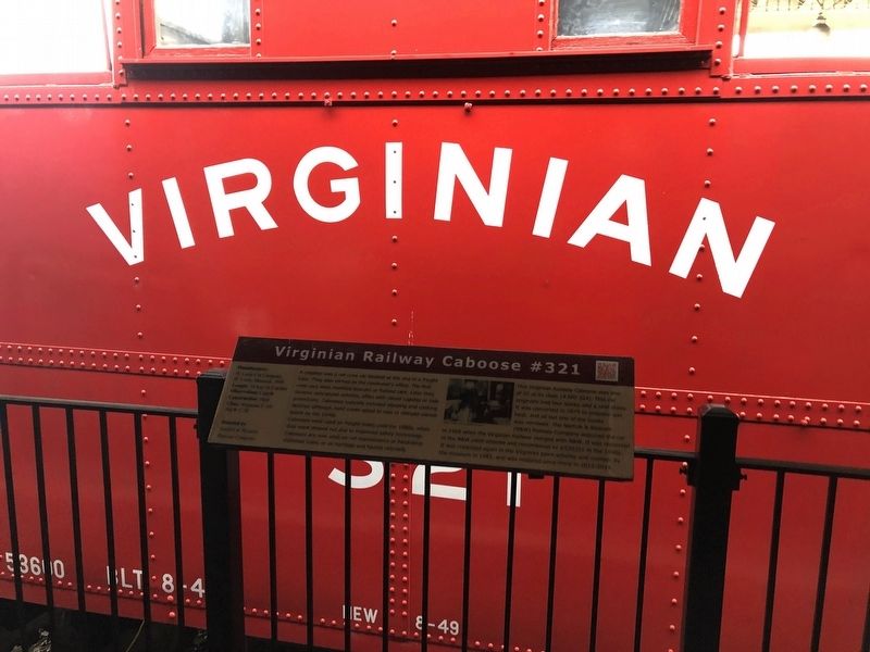 Virginian Railway Caboose #321 Marker image. Click for full size.