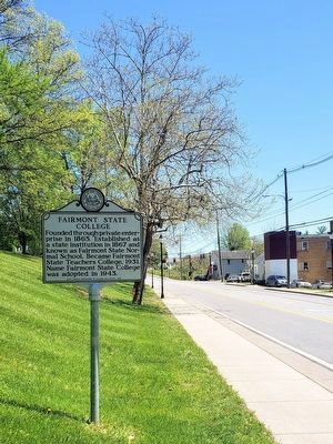 Fairmont State College Marker. Click for full size. Fairmont State College Marker image. Click for full size.
