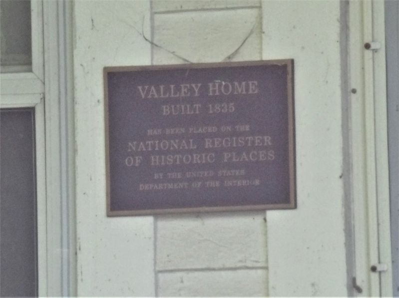 Valley Home Marker image. Click for full size.