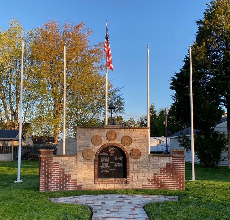 Luna Pier American Legions Veterans Memorial. Click for full size. Luna Pier American Legions Veterans Memorial image. Click for full size.