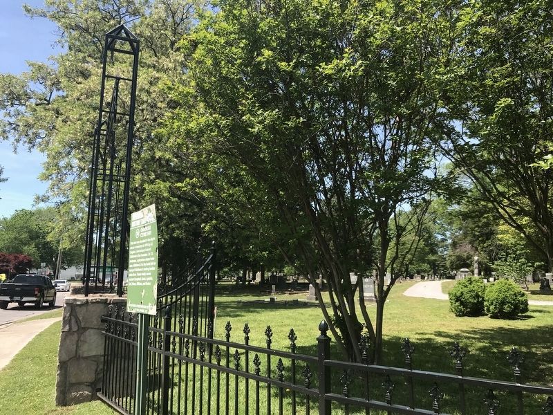Oakwood Cemetery Marker. Click for full size. Oakwood Cemetery Marker image. Click for full size.