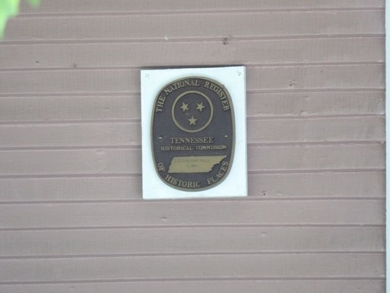 L.D. Hickerson House Marker. Click for full size. L.D. Hickerson House Marker image. Click for full size.