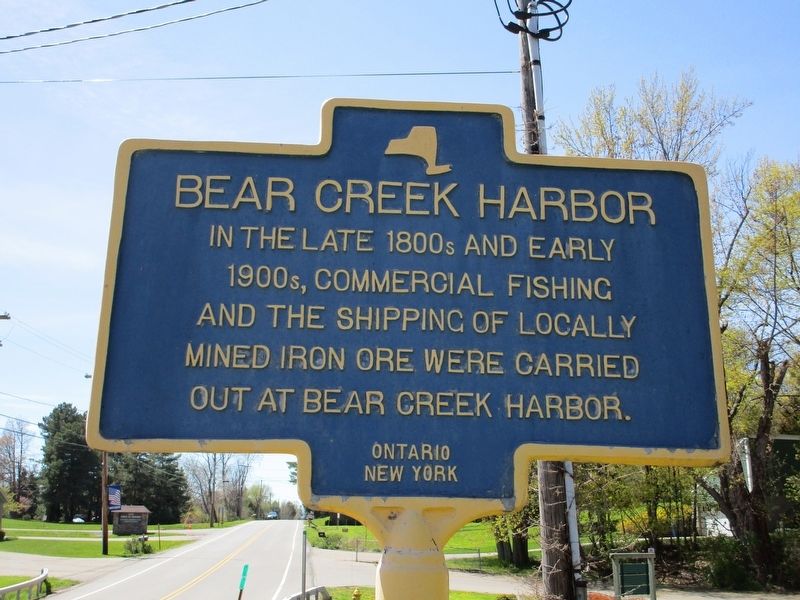Bear Creek Harbor Marker image. Click for full size.