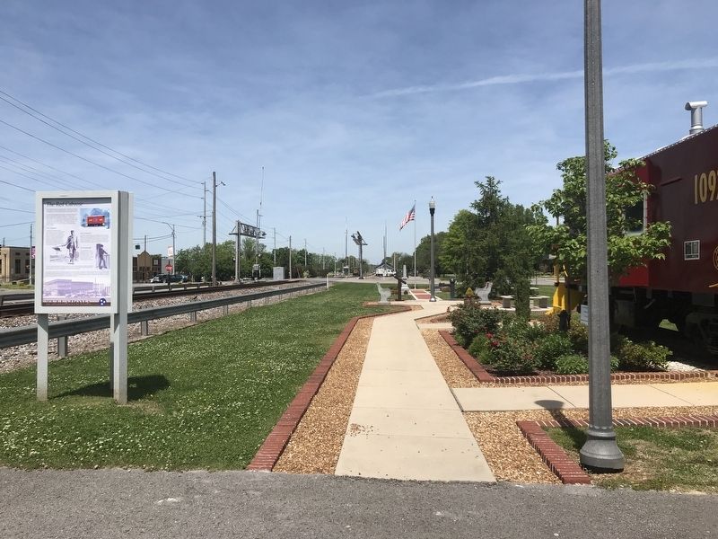 A Railroad Town Marker image. Click for full size.