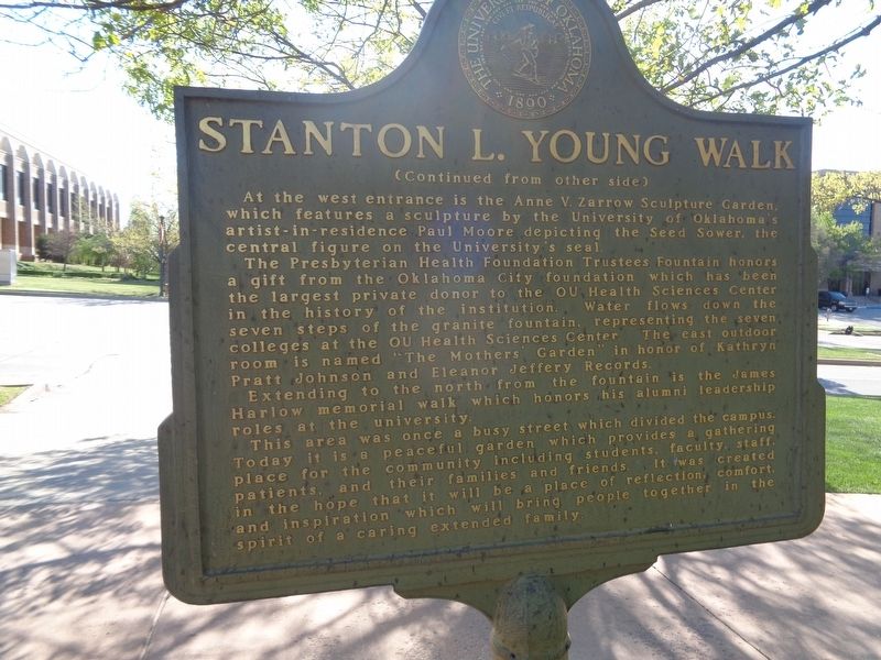 Stanton L. Young Walk Marker image. Click for full size.