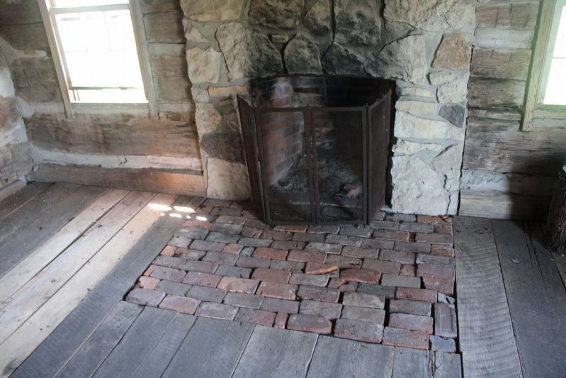 The cabin's fireplace. Click for full size. The cabin's fireplace image. Click for full size.