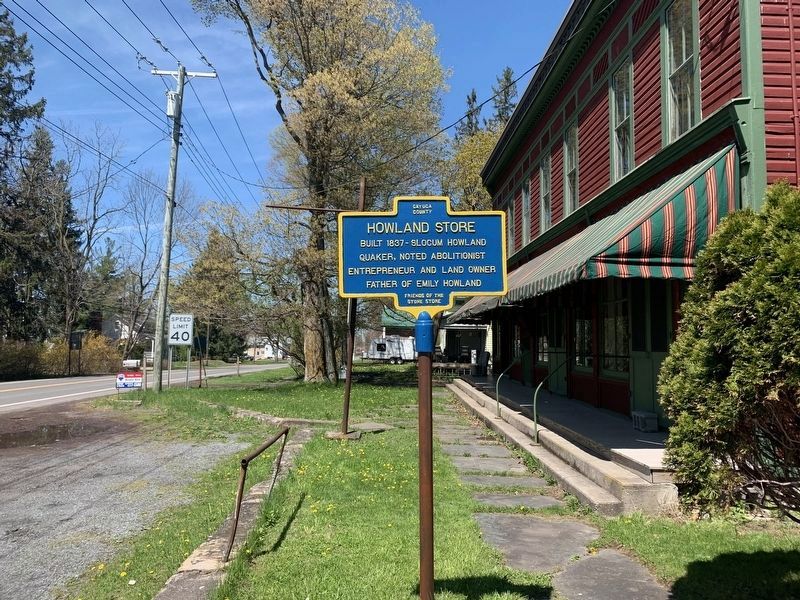 Howland Store Marker. Click for full size. Howland Store Marker image. Click for full size.