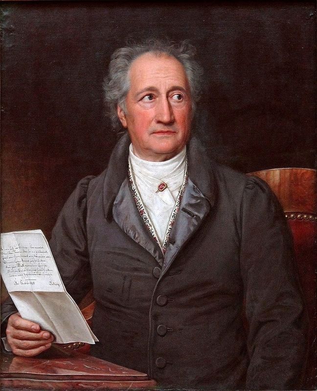 Johann Wolfgang von Goethe. Click for full size. Johann Wolfgang von Goethe image. Click for full size.