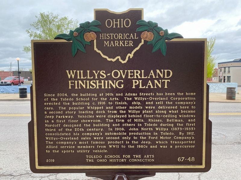 Willys-Overland Finishing Plant Marker image. Click for full size.