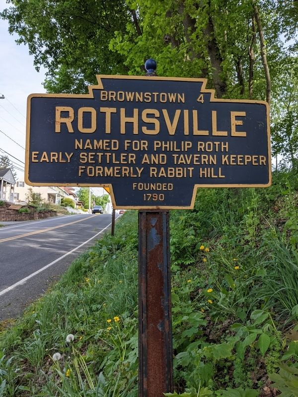 Rothsville Marker image. Click for full size.