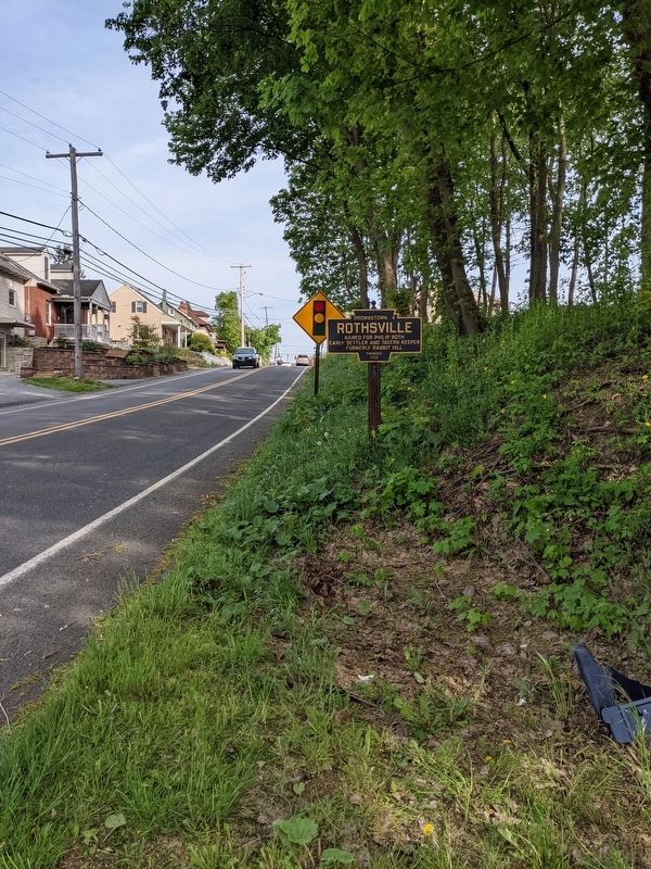 Rothsville Marker. Click for full size. Rothsville Marker image. Click for full size.