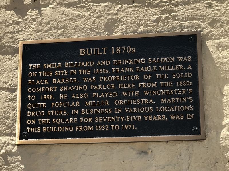 Built 1870s Marker image. Click for full size.