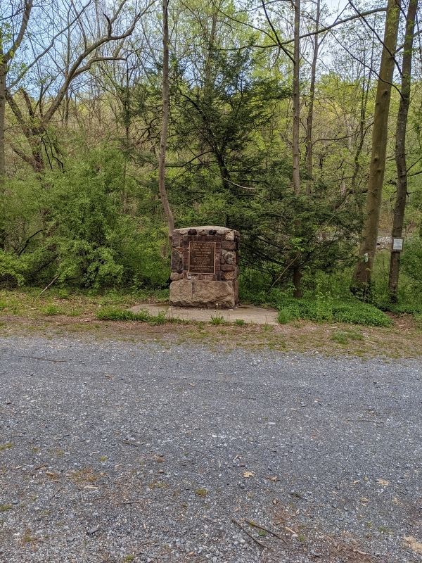 Site of Peter Grubb's Upper Hopewell Iron Forge Marker image. Click for full size.