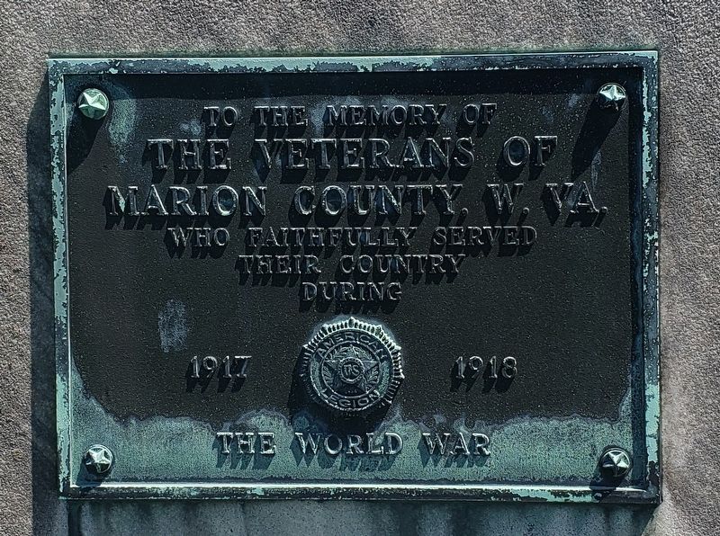 World War Plaque. Click for full size. World War Plaque image. Click for full size.