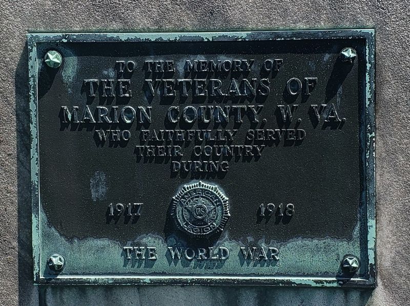 World War Plaque image. Click for full size.