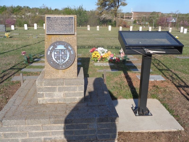 Union Soldier Cemetery Marker. Click for full size. Union Soldier Cemetery Marker image. Click for full size.
