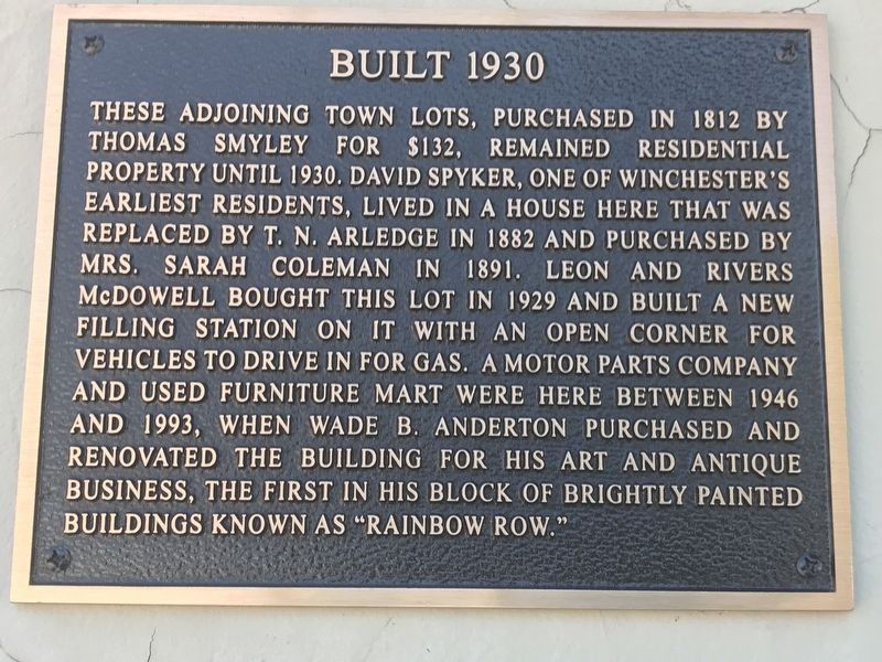 Built 1930 Marker image. Click for full size.