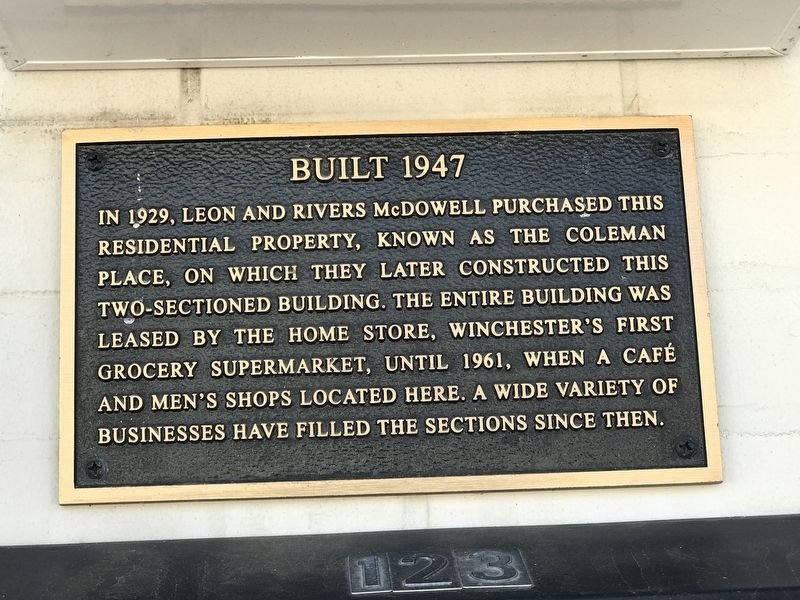 Built 1947 Marker image. Click for full size.