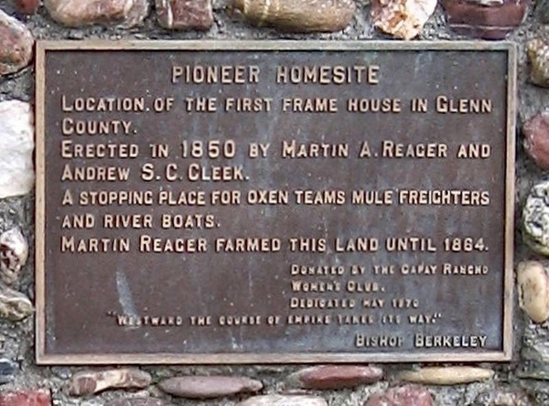 Pioneer Homesite Marker. Click for full size. Pioneer Homesite Marker image. Click for full size.