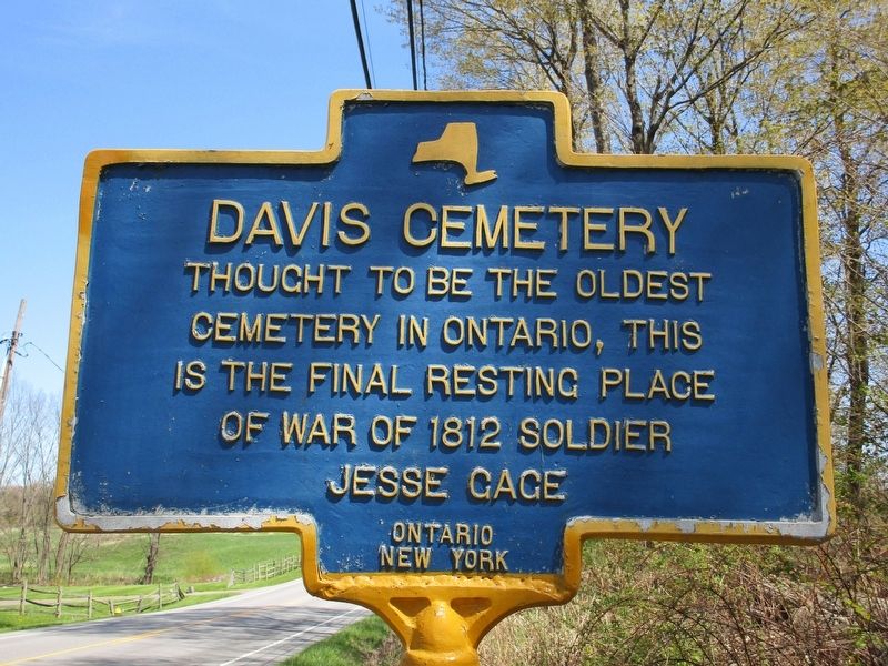 Davis Cemetery Marker image. Click for full size.