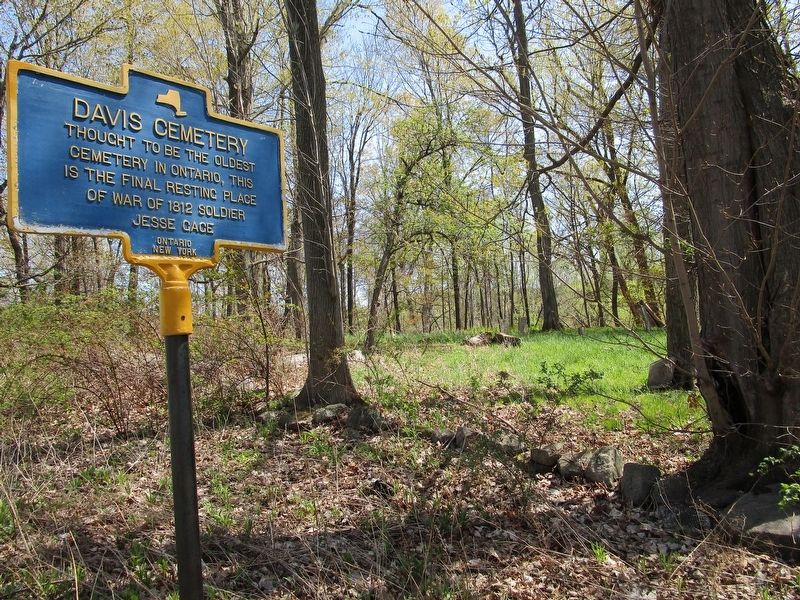 Davis Cemetery & Marker. Click for full size. Davis Cemetery & Marker image. Click for full size.