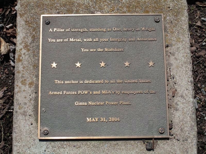 Center plaque. "A Pillar...". Click for full size. Center plaque. "A Pillar..." image. Click for full size.