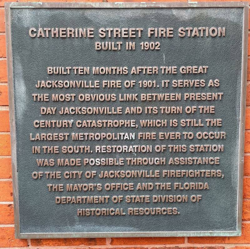 Catherine Street Fire Station Marker image. Click for full size.