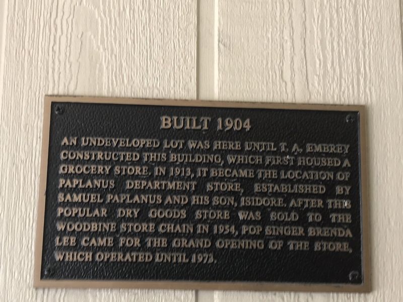 Built 1904 Marker image. Click for full size.