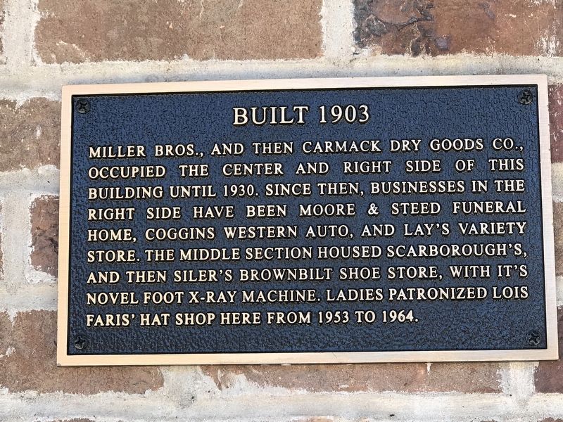 Built 1903 Marker image. Click for full size.