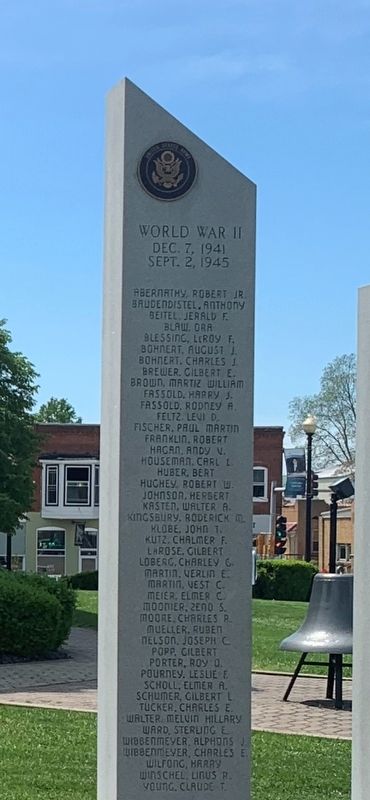 In Honor of those who served in the Military Forces of America Marker image. Click for full size.
