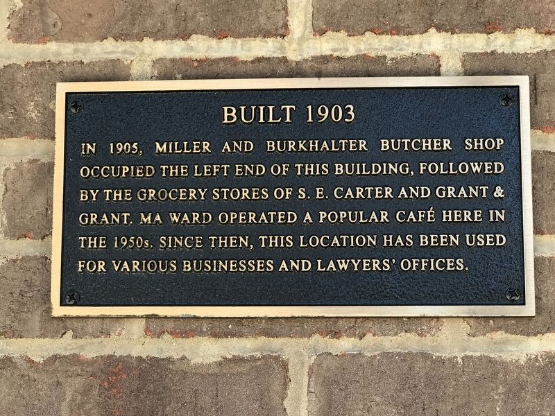 Built 1903 Marker. Click for full size. Built 1903 Marker image. Click for full size.