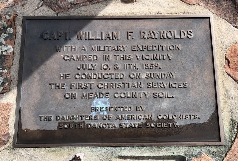 Capt. William F. Raynolds Marker image. Click for full size.