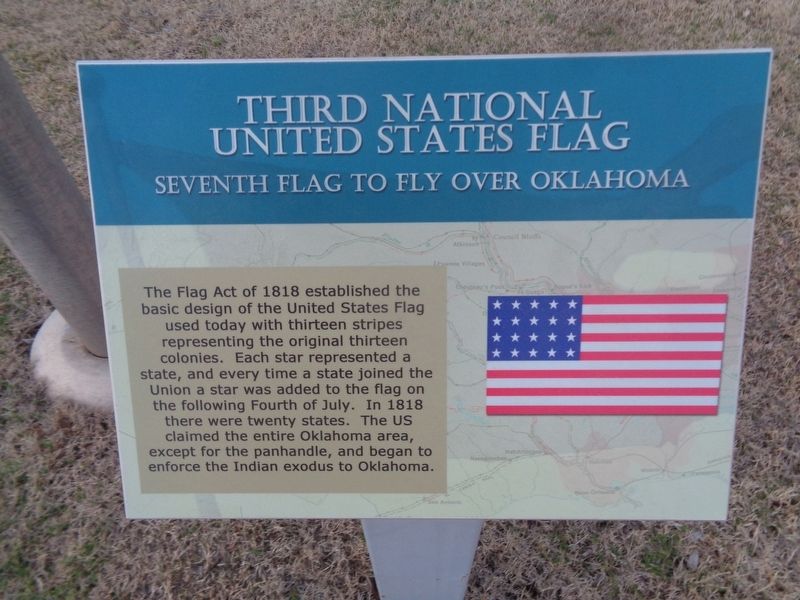Third National United States Flag Marker image. Click for full size.
