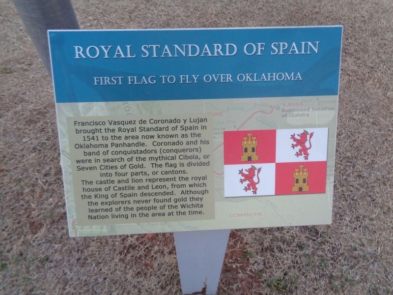 Royal Standard of Spain Marker image. Click for full size.