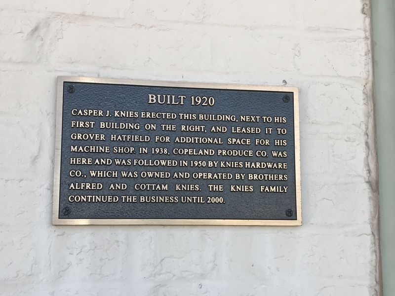 Built 1920 Marker image. Click for full size.
